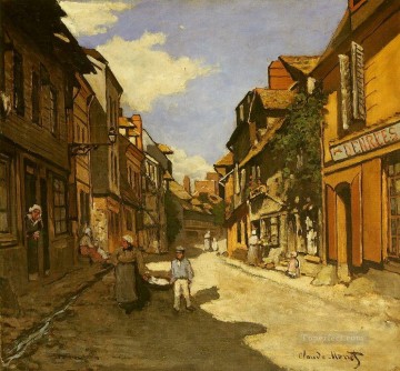  rue Art - Le Rue de La Bavolle at Honfleur II Claude Monet